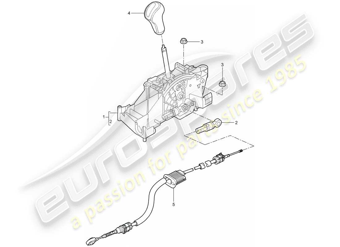 a part diagram from the porsche 2009 997-2 turbo / gt2 parts catalogue