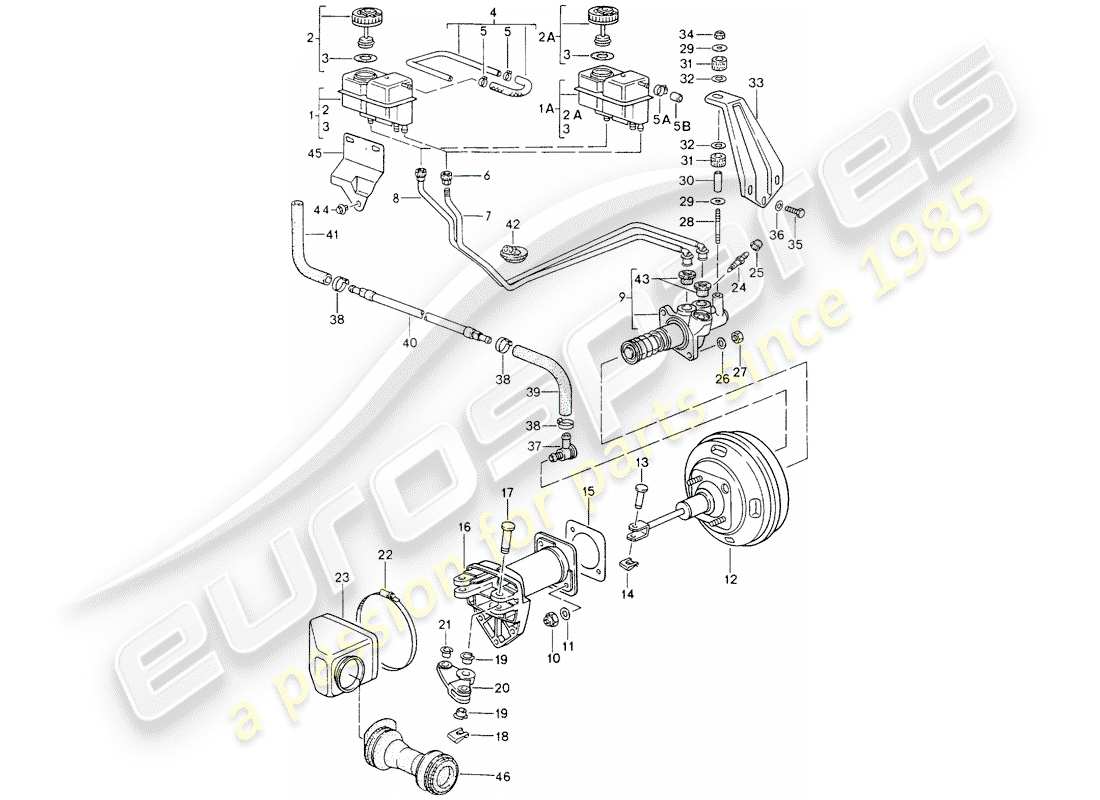 a part diagram from the porsche 1994 (964) parts catalogue