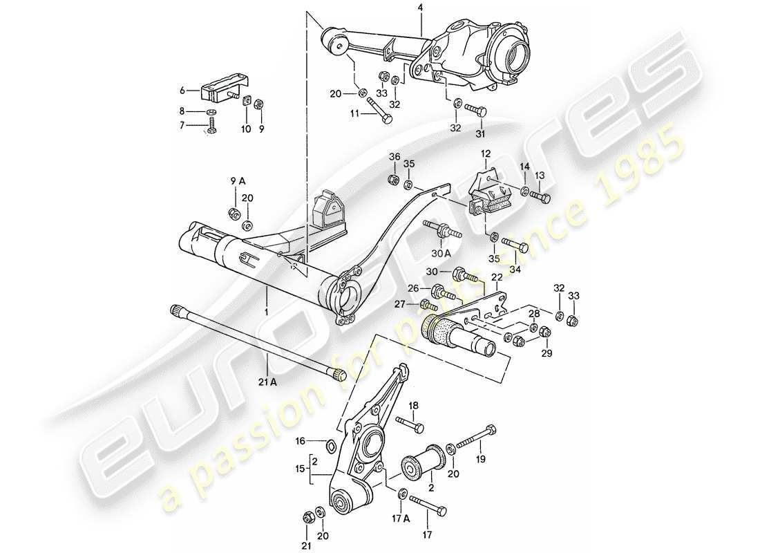 VIEW PARTS DIAGRAMS FROM THE PORSCHE 944 PARTS CATALOGUE a part diagram from the porsche 944 parts catalogue