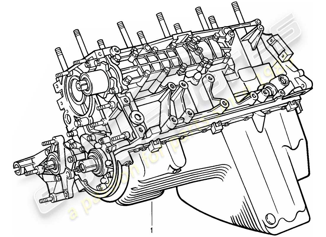a part diagram from the porsche 968 parts catalogue