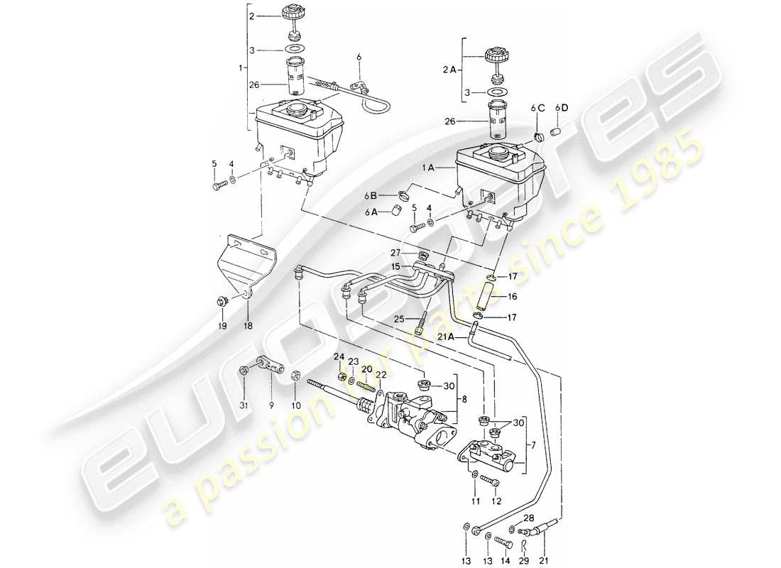 VIEW PARTS DIAGRAMS FROM THE PORSCHE 964 PARTS CATALOGUE a part diagram from the porsche 964 parts catalogue