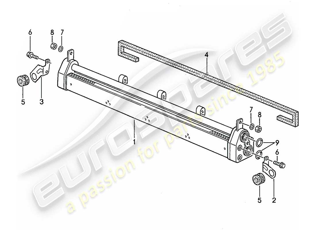 a part diagram from the porsche 1989 (928) parts catalogue