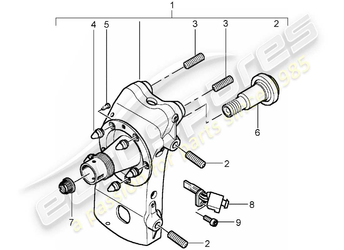 VIEW PARTS DIAGRAMS FROM THE PORSCHE CARRERA GT PARTS CATALOGUE a part diagram from the porsche carrera gt parts catalogue