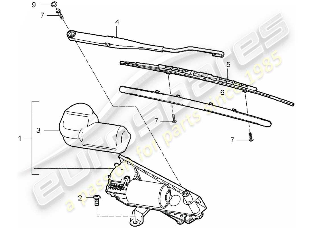 a part diagram from the porsche carrera gt parts catalogue