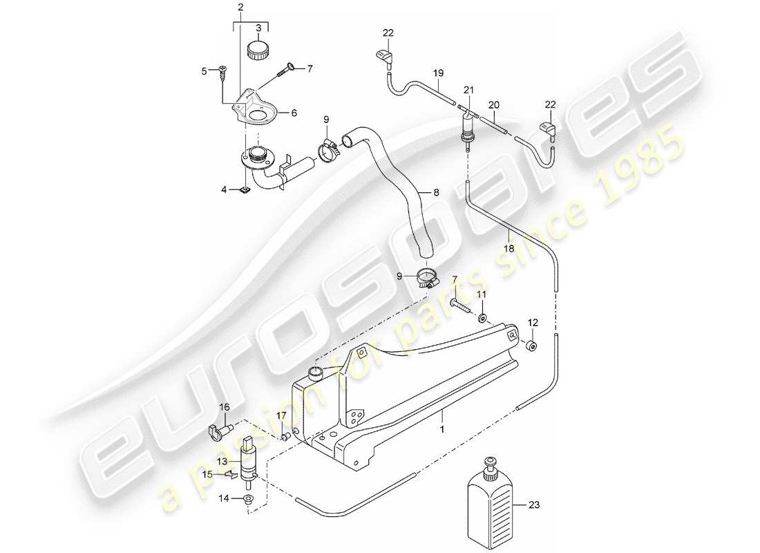 a part diagram from the porsche 2006 (carrera gt) parts catalogue