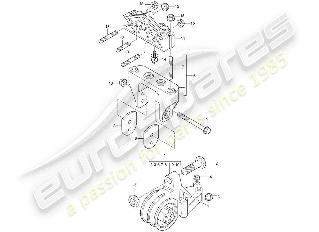 VIEW PARTS DIAGRAMS FROM THE PORSCHE CARRERA GT PARTS CATALOGUE a part diagram from the porsche carrera gt parts catalogue