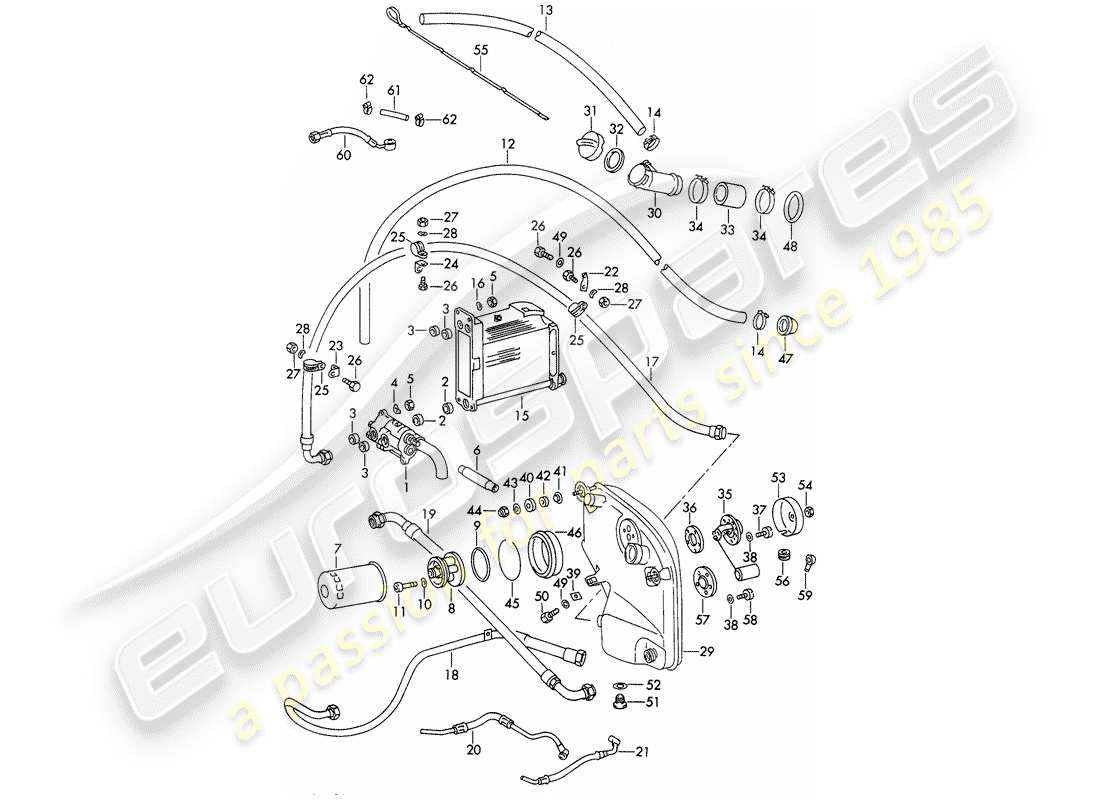a part diagram from the porsche 1967 (911/912) parts catalogue