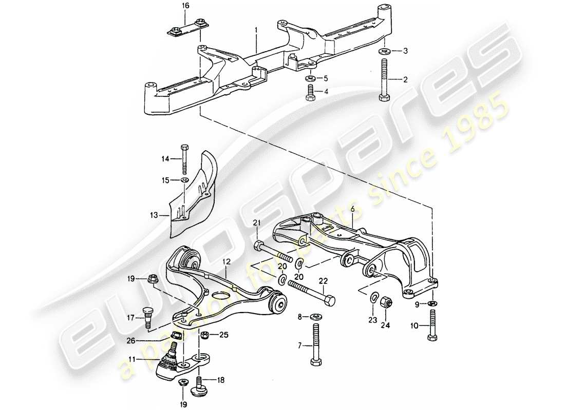a part diagram from the porsche 1990 (964) parts catalogue