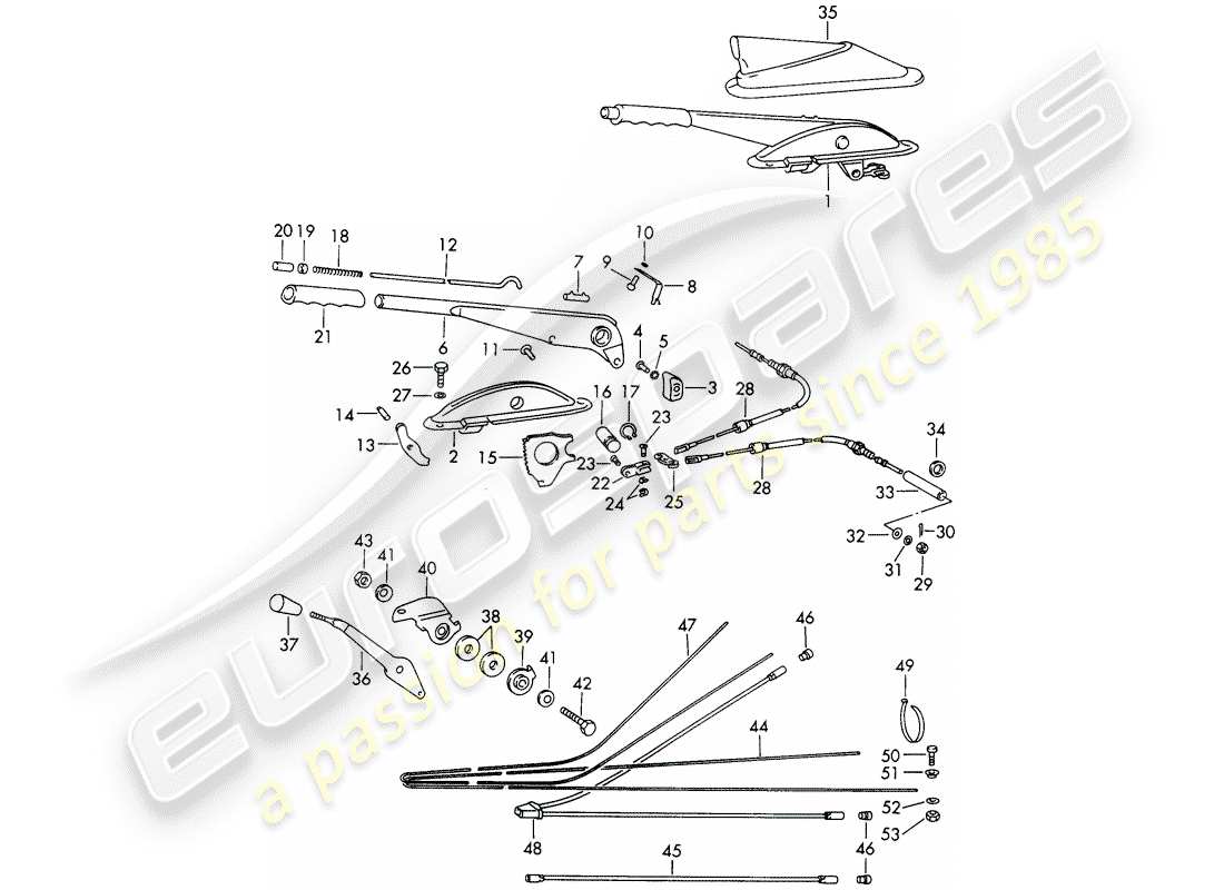 a part diagram from the porsche 911 parts catalogue