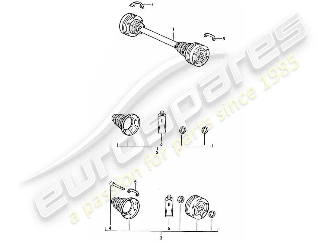 a part diagram from the porsche 1993 (968) parts catalogue