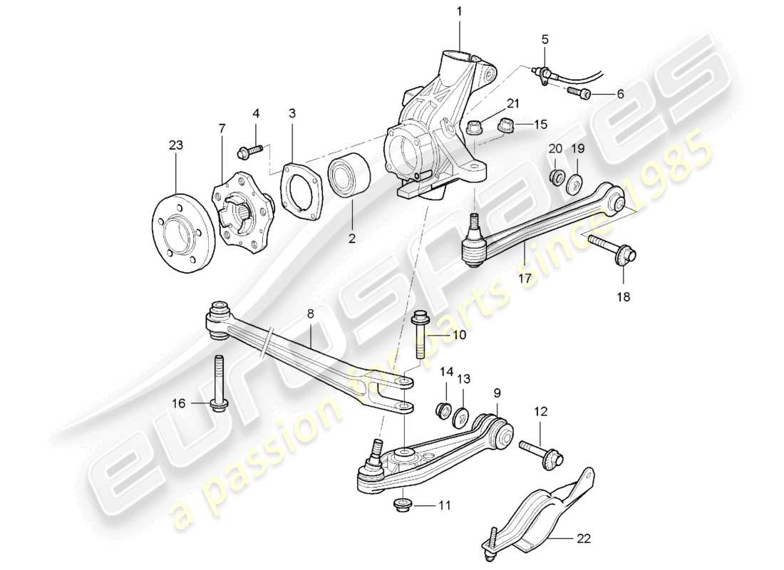 VIEW PARTS DIAGRAMS FROM THE PORSCHE BOXSTER PARTS CATALOGUE a part diagram from the porsche boxster parts catalogue