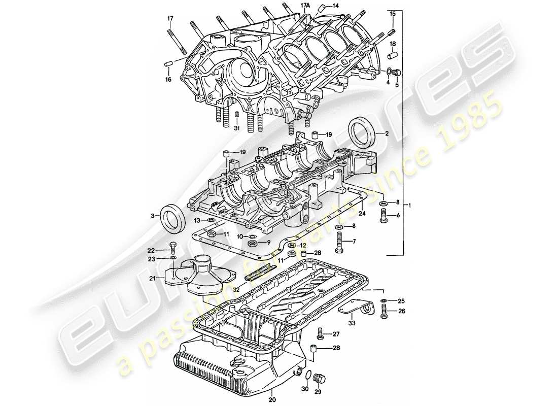 a part diagram from the porsche 1979 (928) parts catalogue