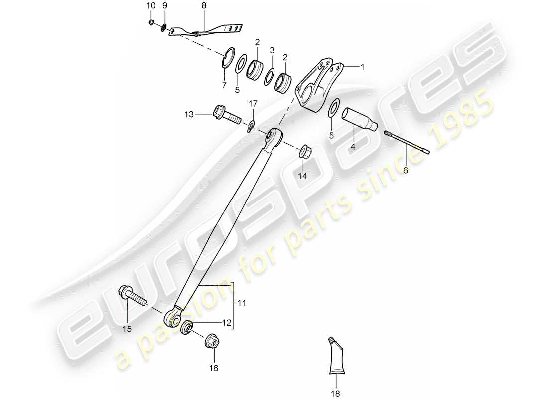 a part diagram from the porsche carrera gt parts catalogue