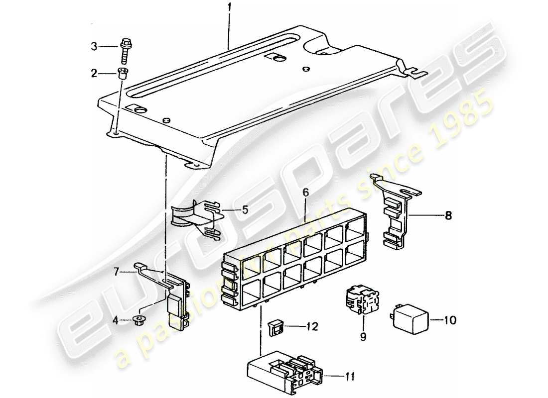 a part diagram from the porsche 2002 (996) parts catalogue