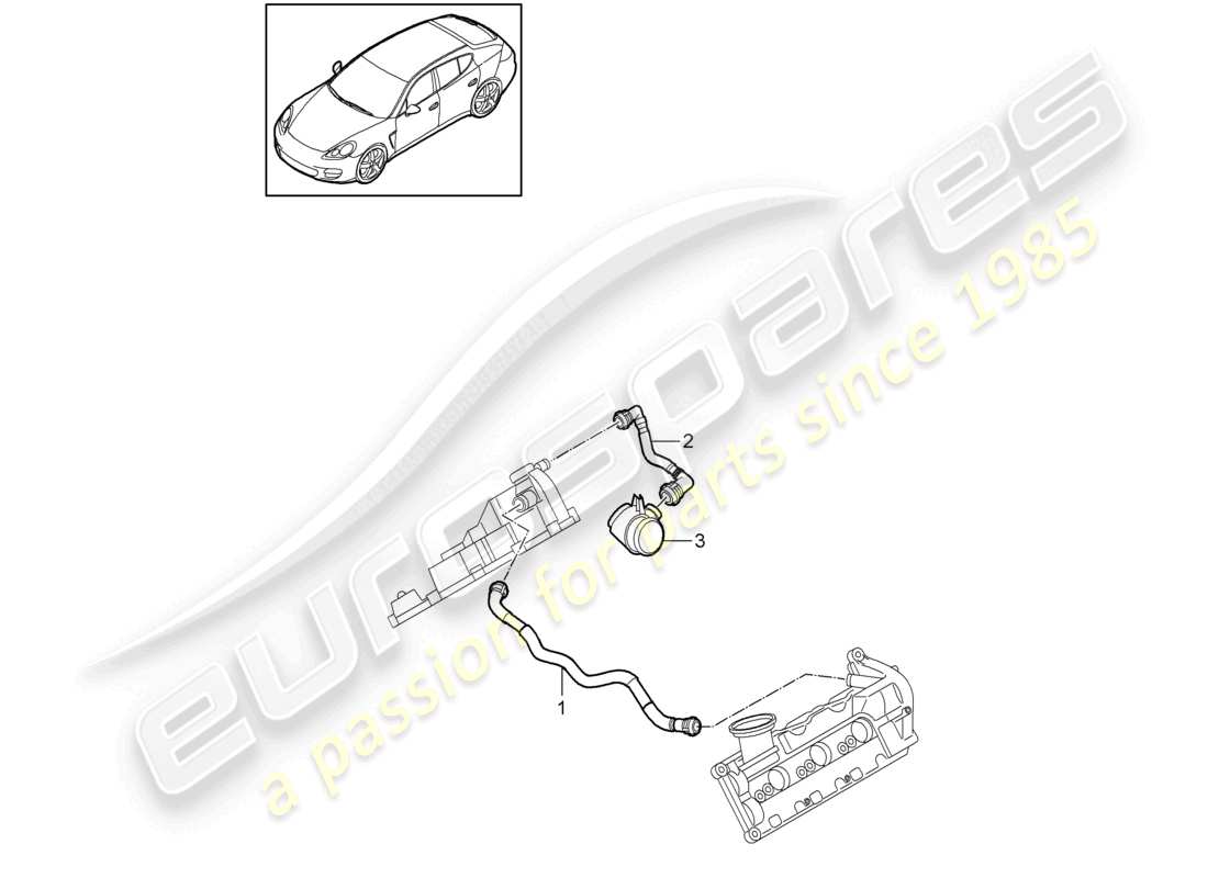 a part diagram from the porsche 2015 (panamera 970) parts catalogue