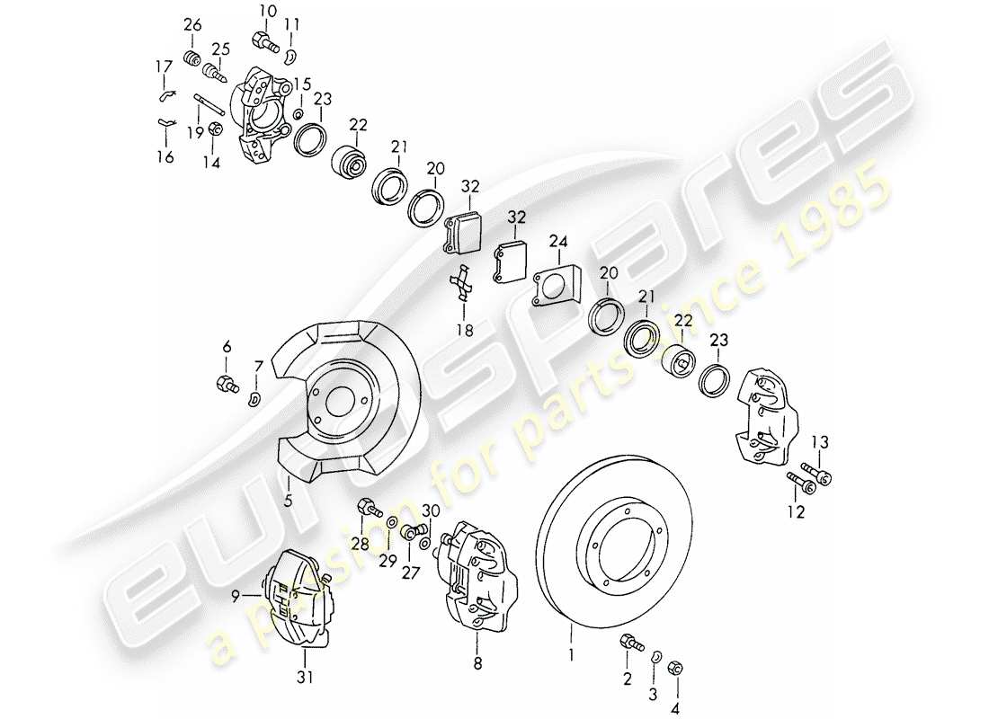 a part diagram from the porsche 1966 (911/912) parts catalogue