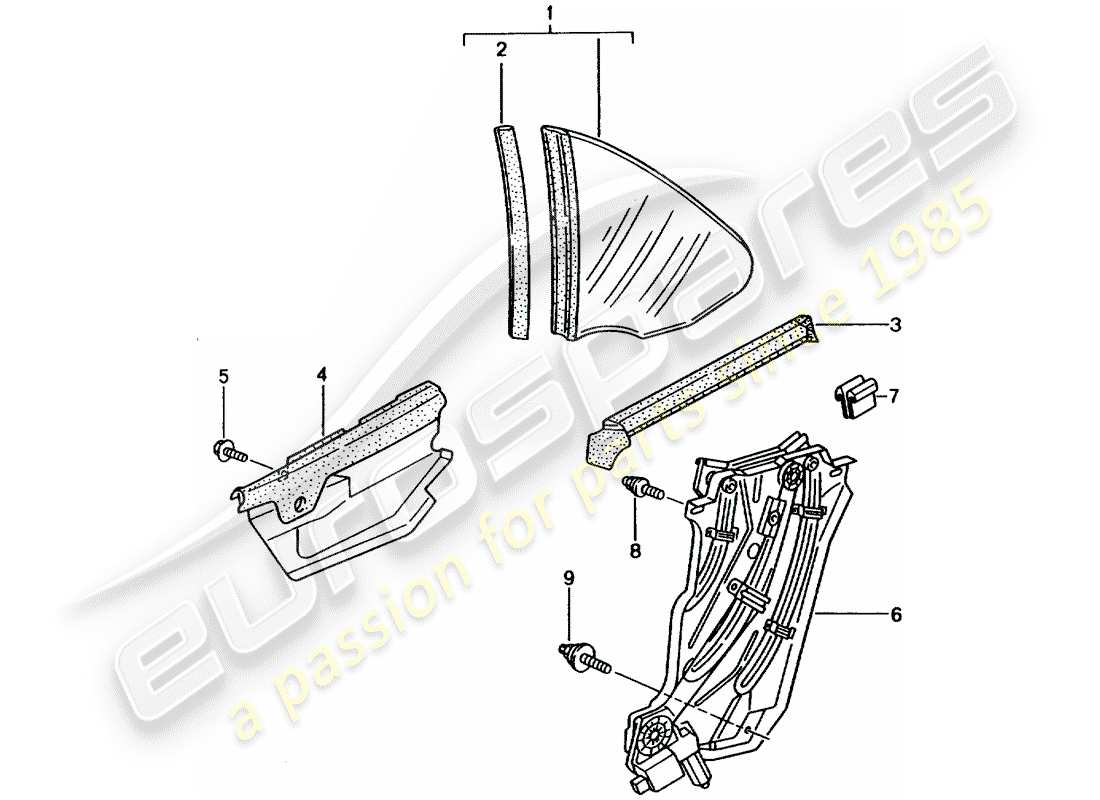 a part diagram from the porsche 2003 (996) parts catalogue