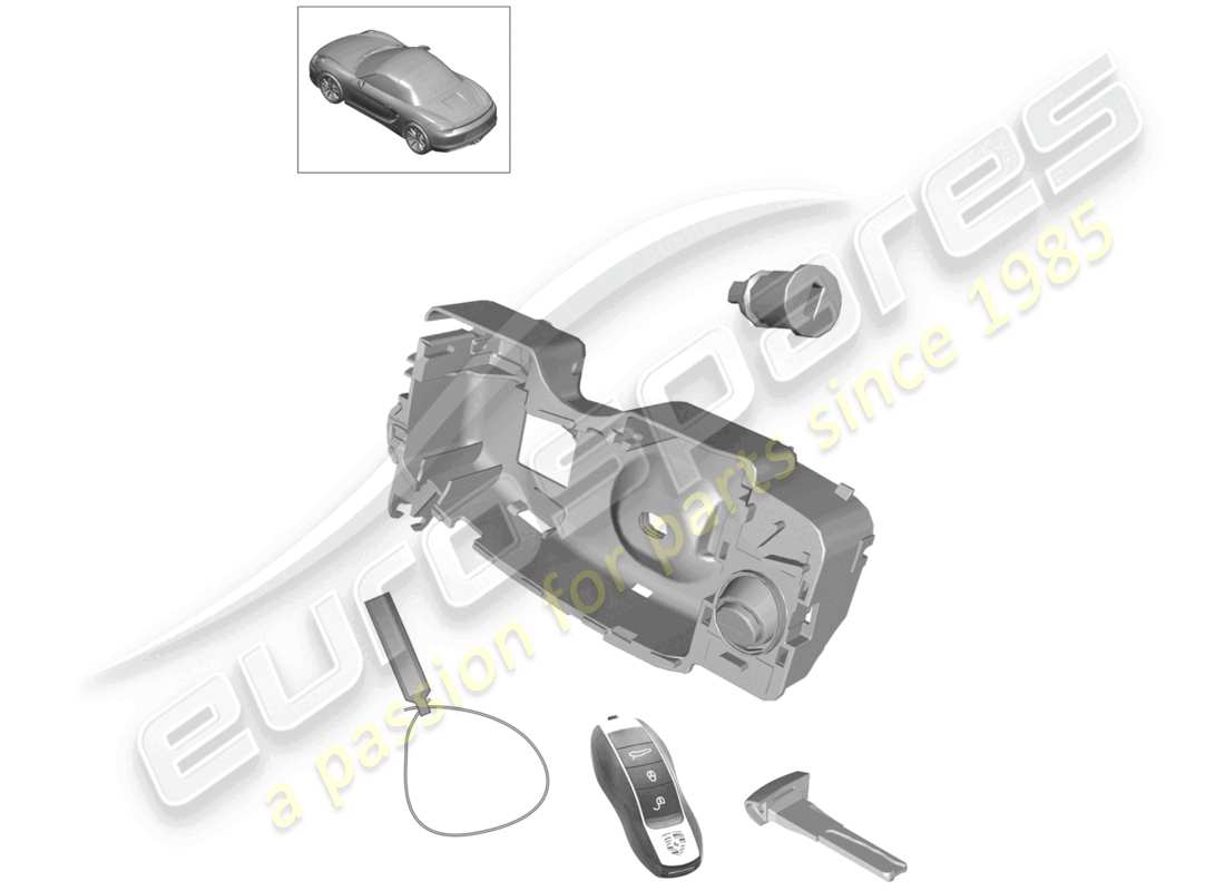 a part diagram from the porsche boxster parts catalogue