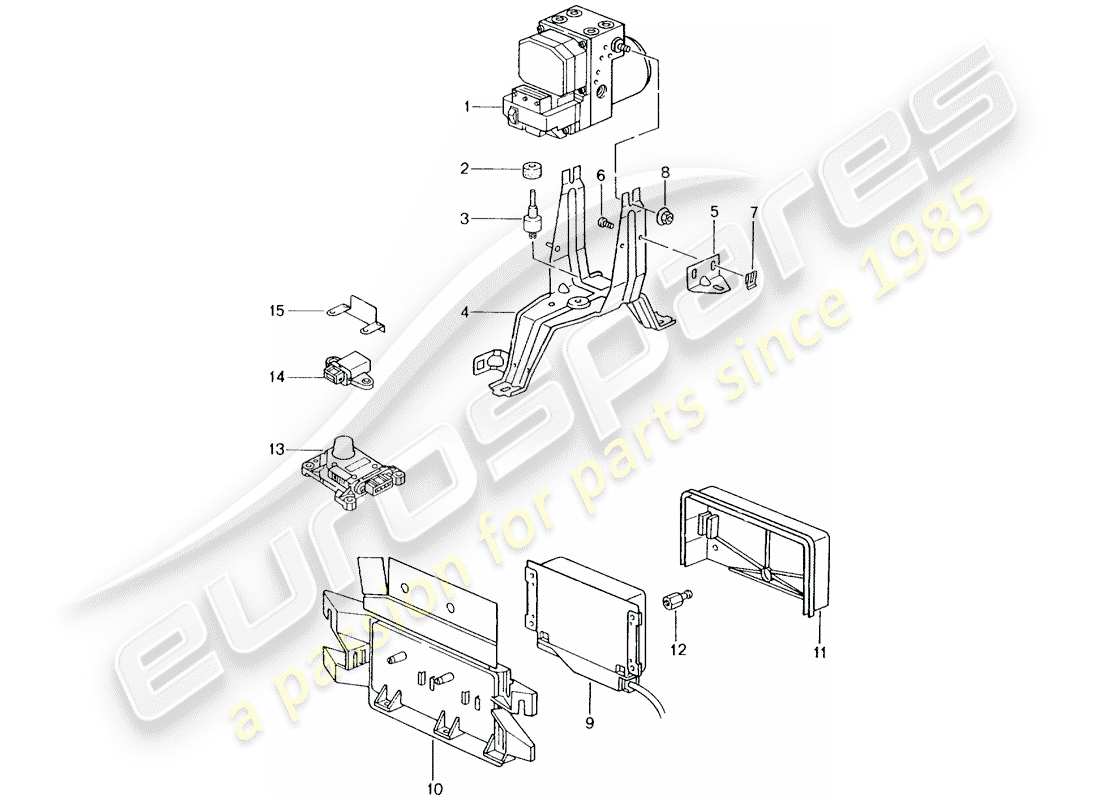 a part diagram from the porsche 996 parts catalogue