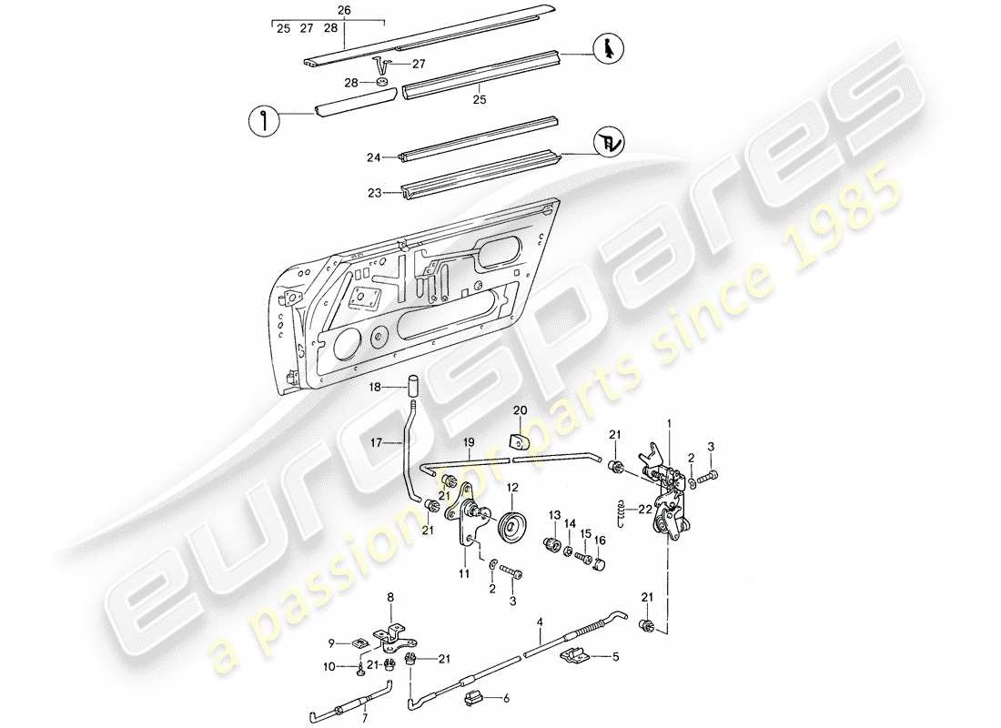 a part diagram from the porsche 1987 (959) parts catalogue