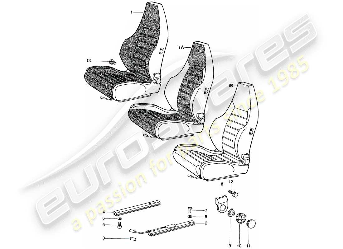 a part diagram from the porsche 1984 (944) parts catalogue