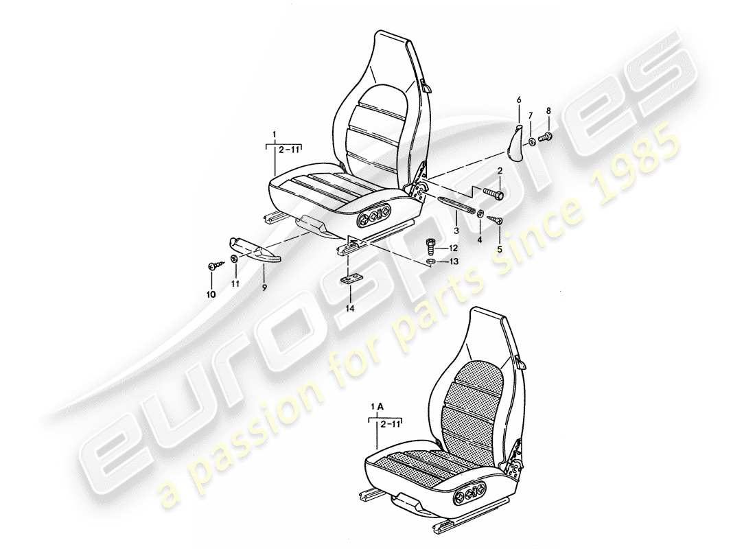 a part diagram from the porsche 1994 (928) parts catalogue