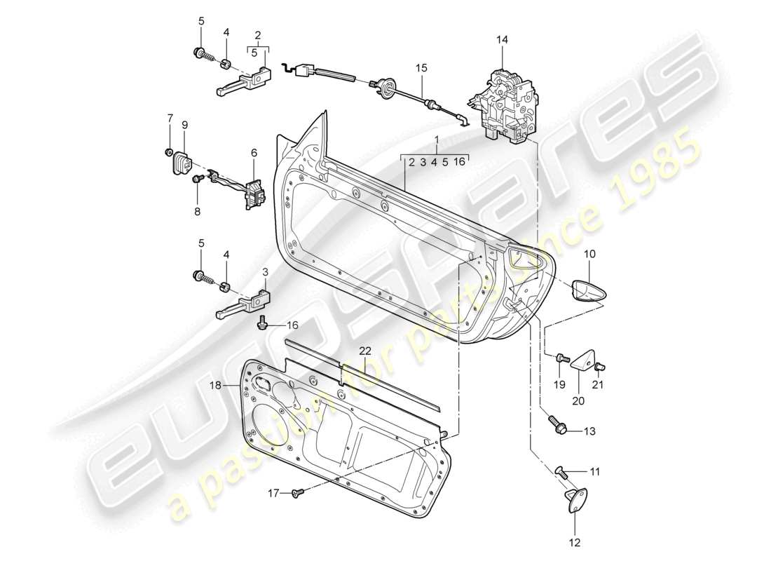 a part diagram from the porsche 2008 (987 cayman) parts catalogue