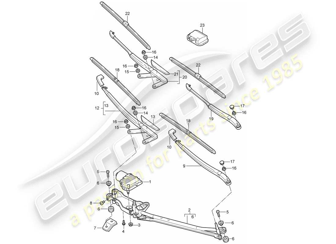 VIEW PARTS DIAGRAMS FROM THE PORSCHE CAYENNE PARTS CATALOGUE a part diagram from the porsche cayenne parts catalogue