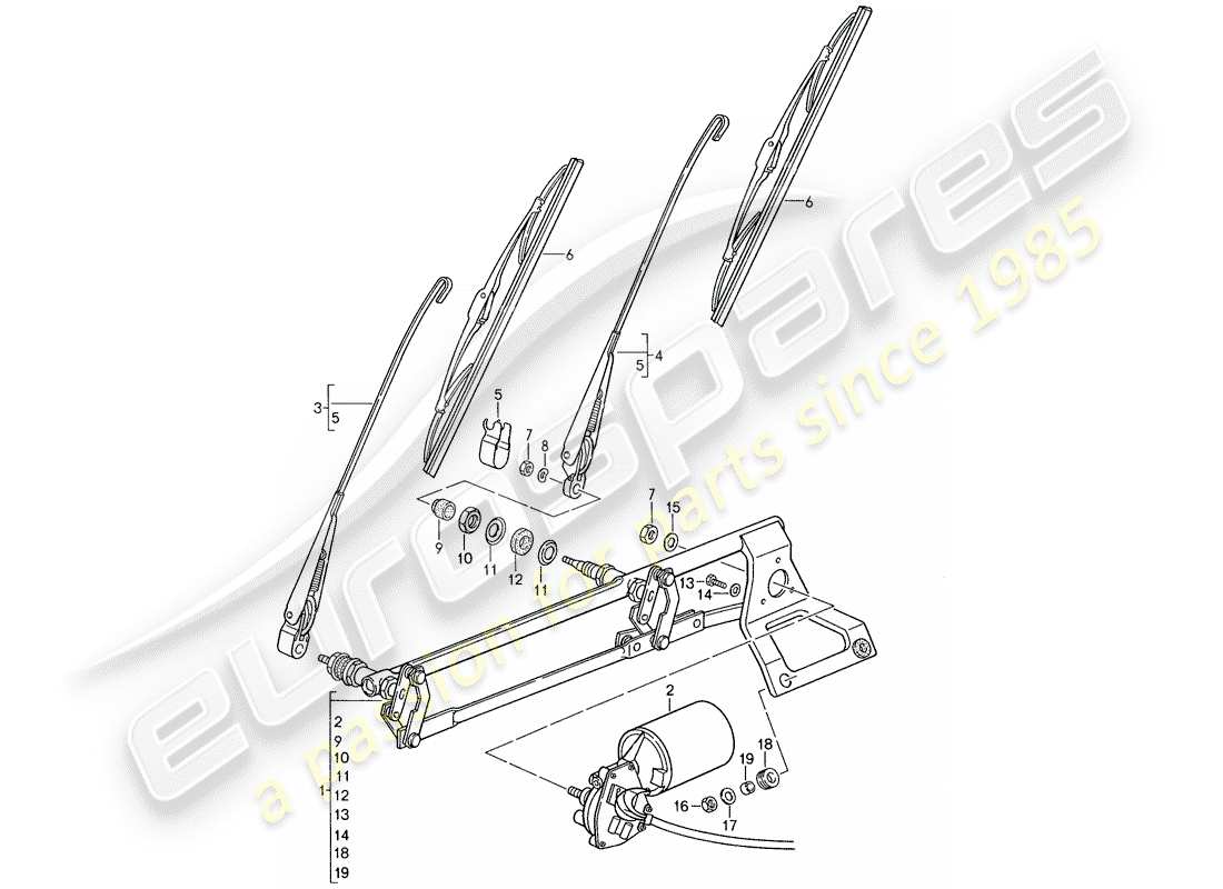 a part diagram from the porsche 959 parts catalogue