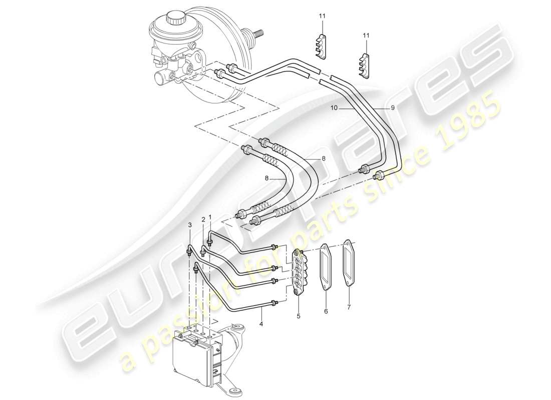 VIEW PARTS DIAGRAMS FROM THE PORSCHE CAYMAN PARTS CATALOGUE a part diagram from the porsche cayman parts catalogue