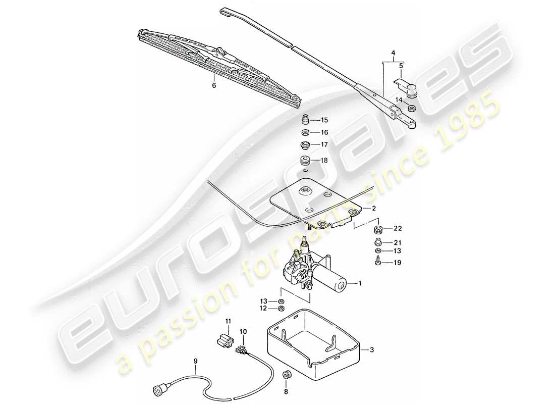 a part diagram from the porsche 944 parts catalogue