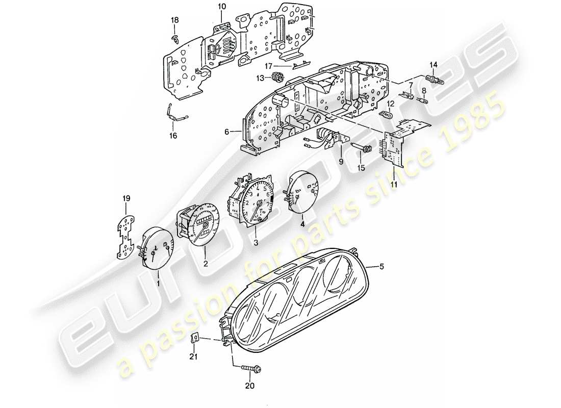 a part diagram from the porsche 1990 (944) parts catalogue