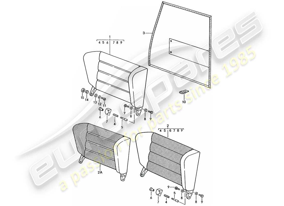 a part diagram from the porsche 1985 (911) parts catalogue