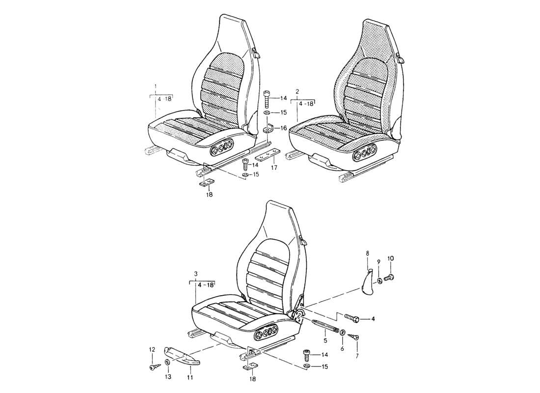 a part diagram from the porsche 964 parts catalogue