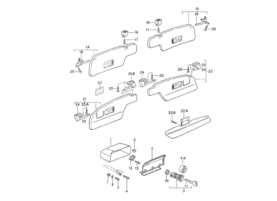 a part diagram from the porsche 1994 (964) parts catalogue