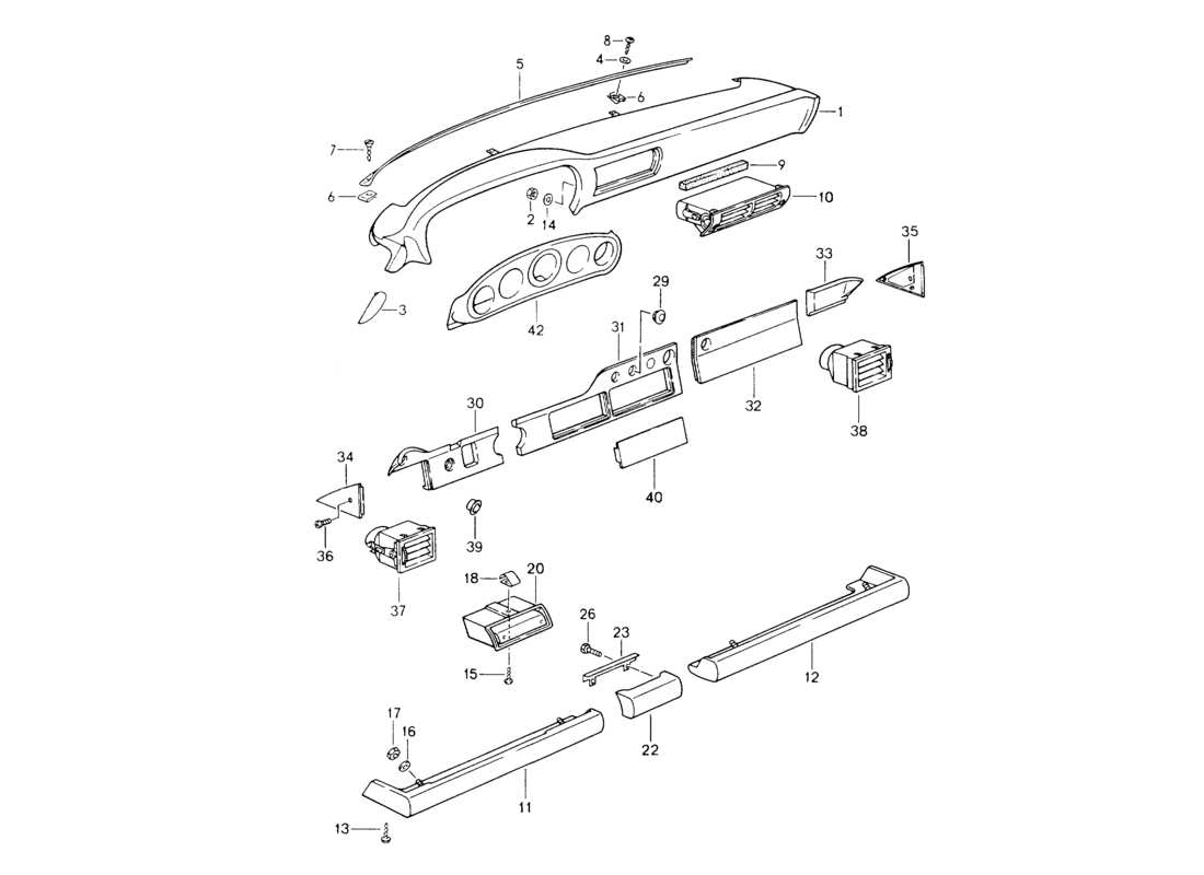 a part diagram from the porsche 1994 (964) parts catalogue