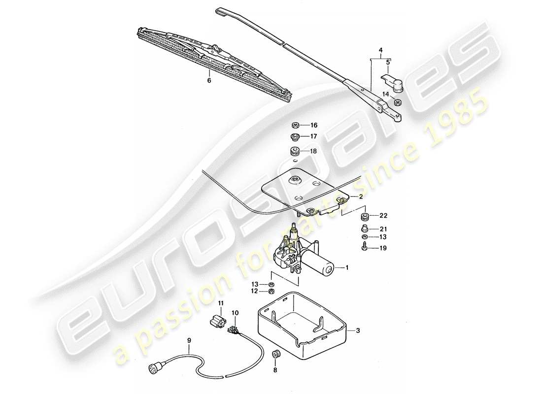 a part diagram from the porsche 968 parts catalogue