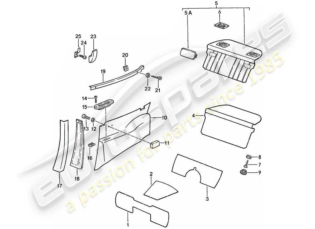 a part diagram from the porsche 1984 (911) parts catalogue