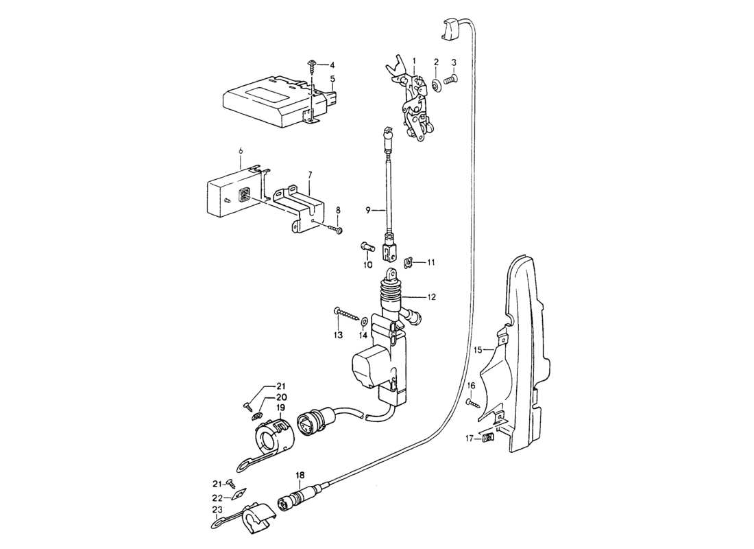 a part diagram from the porsche 964 parts catalogue