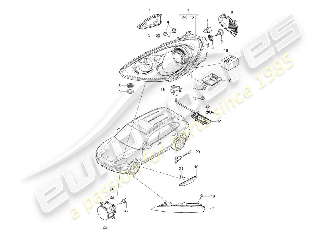 part diagram containing part number 95861838100