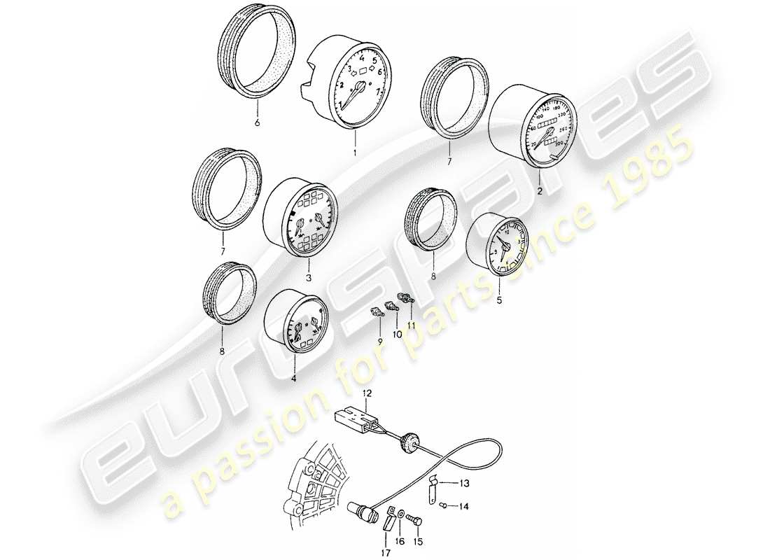 VIEW PARTS DIAGRAMS FROM THE PORSCHE 964 PARTS CATALOGUE a part diagram from the porsche 964 parts catalogue