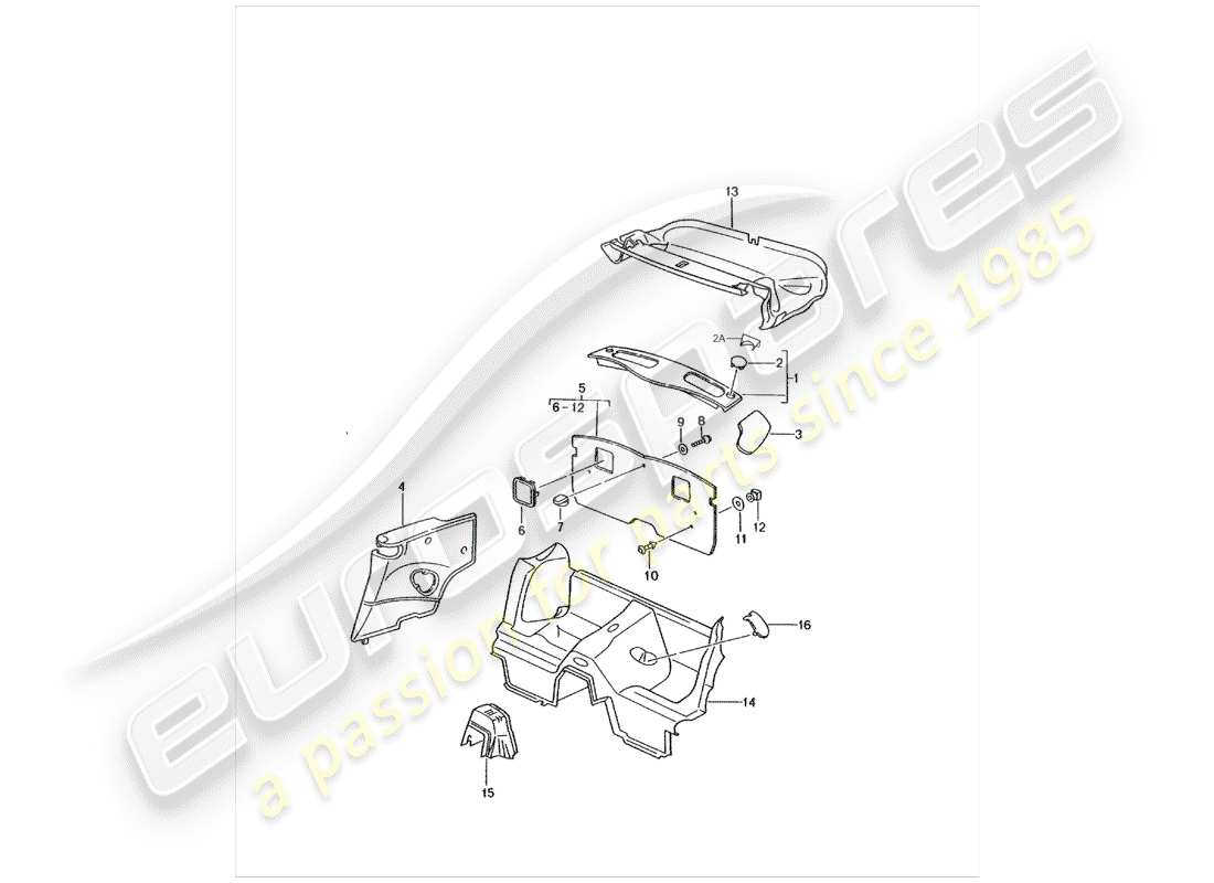 VIEW PARTS DIAGRAMS FROM THE PORSCHE 996 PARTS CATALOGUE a part diagram from the porsche 996 parts catalogue