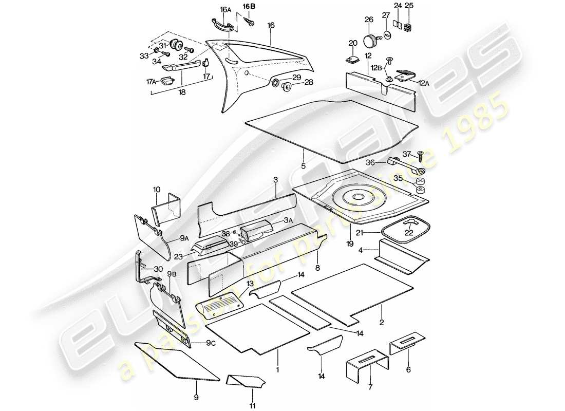 a part diagram from the porsche 1978 (928) parts catalogue