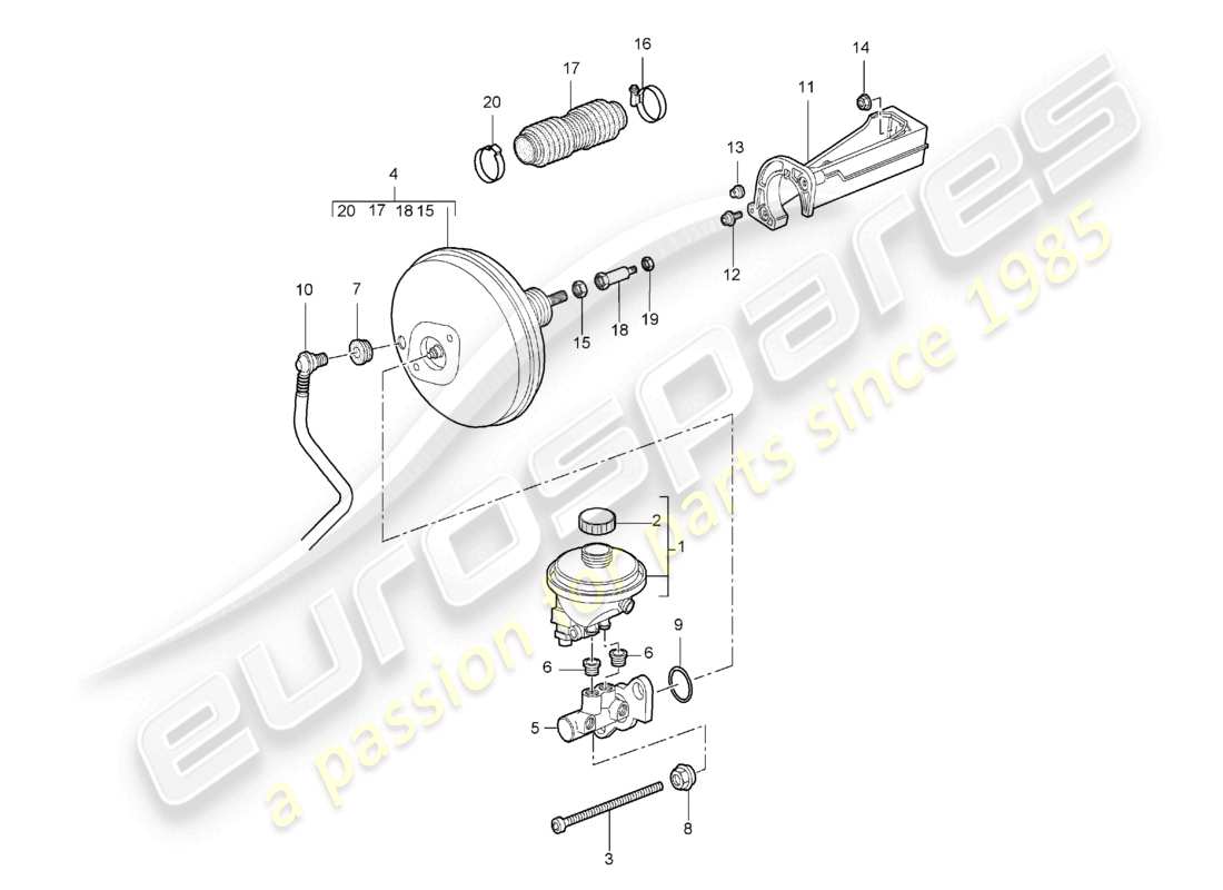 a part diagram from the porsche 2008 (987 boxster) parts catalogue