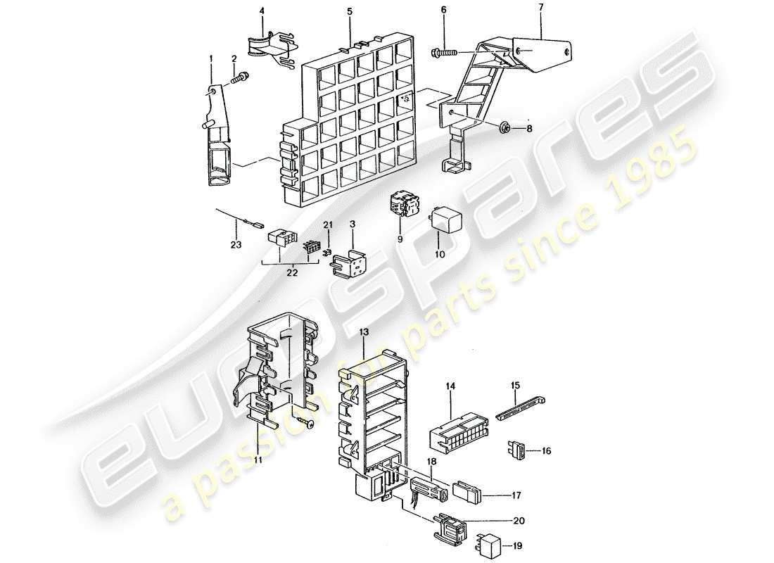 a part diagram from the porsche 996 parts catalogue