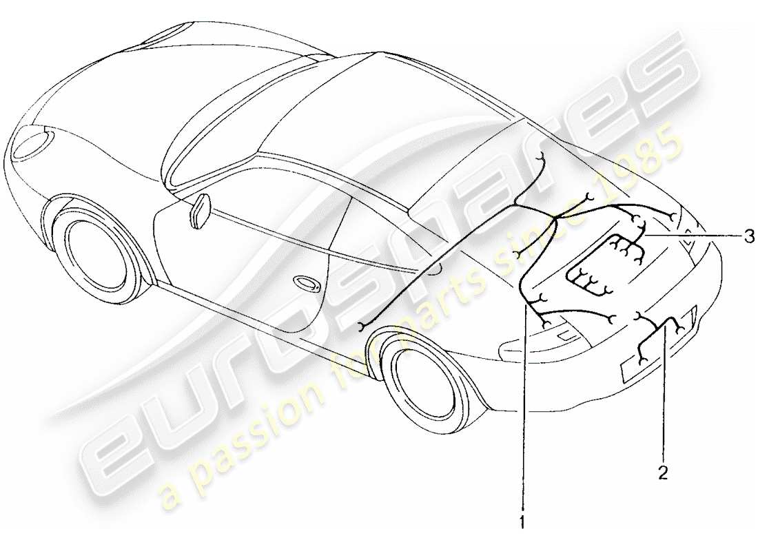 a part diagram from the porsche 2003 (996) parts catalogue