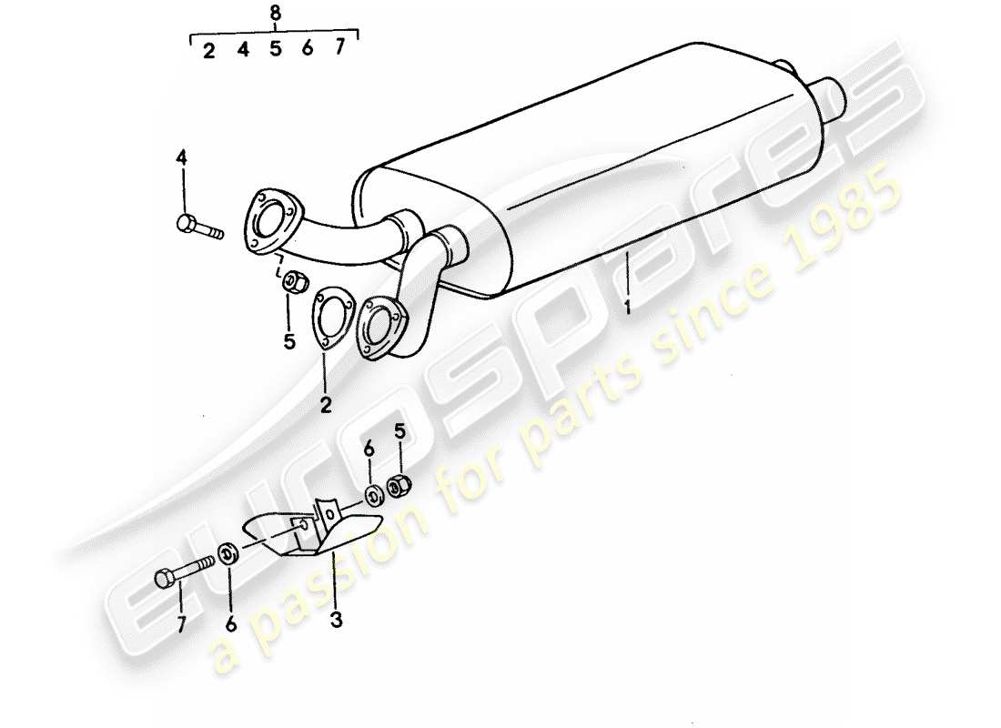 a part diagram from the porsche 1992 (928) parts catalogue