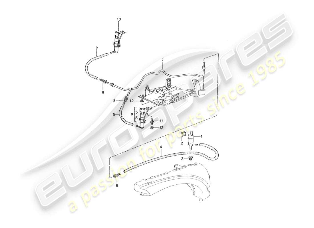 a part diagram from the porsche 1997 (986 boxster) parts catalogue