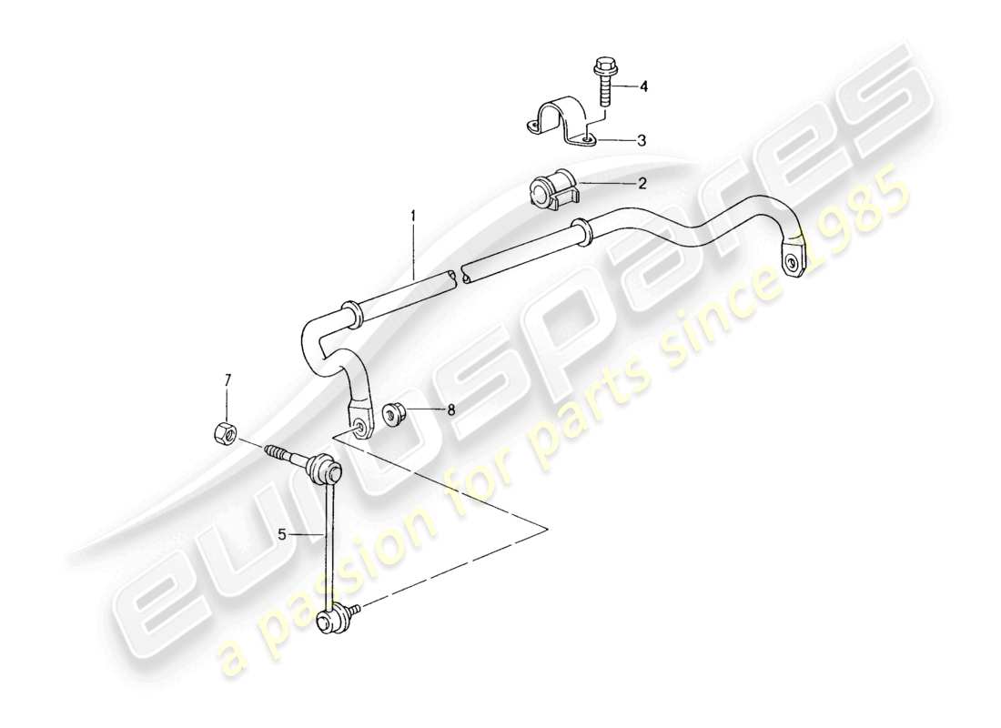 a part diagram from the porsche 2001 (986 boxster) parts catalogue