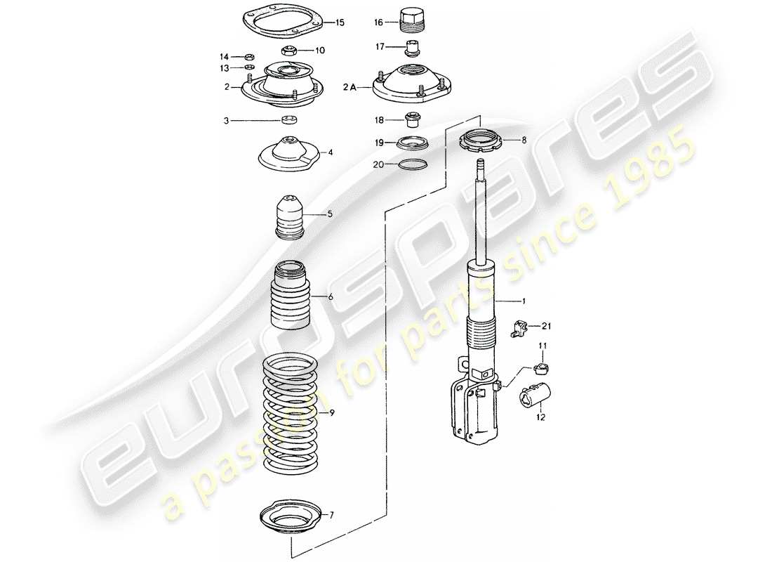 a part diagram from the porsche 1991 (964) parts catalogue